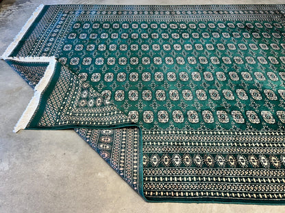 8'x10' Hand-Knotted 100% Wool Pile Bokhara Rug