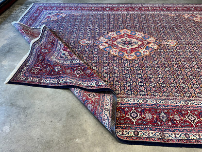 8'11"x11'8" Hand-Knotted 100% Wool Pile Bidjar Rug
