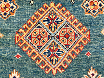 7'x10' Hand-Knotted 100% Wool Carpet - Fine Kazak Area Rug