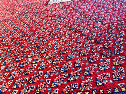 8'5"x12'1" Hand-Knotted 100% Wool Pile Hamadane Rug