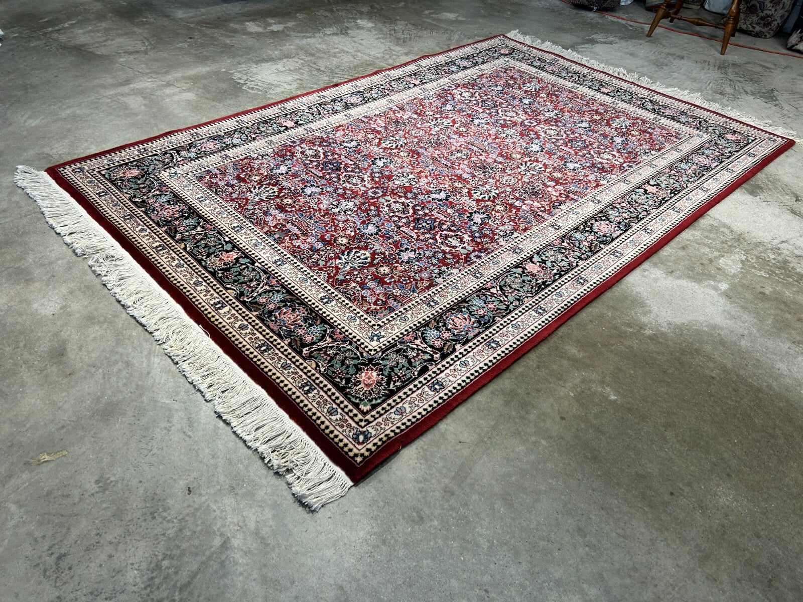 5'9"x8'9" Hand-Knotted 100% Wool Pile SinoPersian Carpet - Area Rug