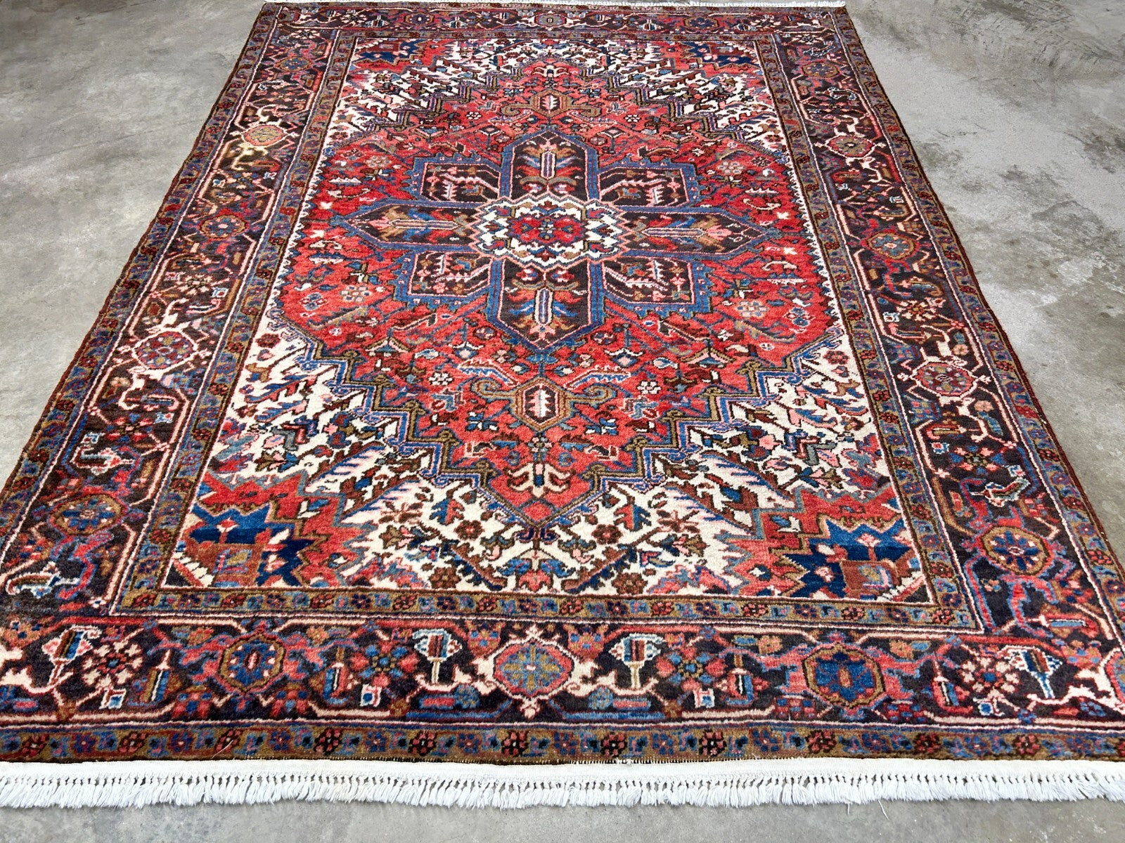 6'6"x8'10" Hand-Knotted 100% Wool Herize Carpet - Area Rug