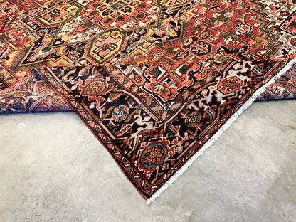 9'7"x12'8" Hand-Knotted 100% Lamb Wool Herize Carpet - Area Rug