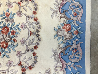 8'2" x 11'2" Hand-Knotted 100% Wool Carpet - Chinese Aubusson Area Rug