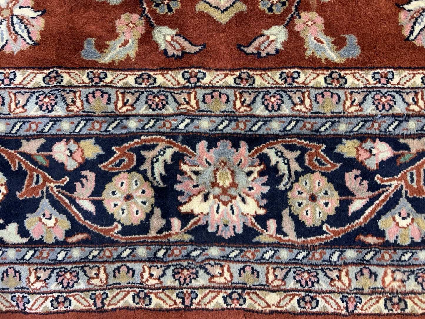 8’1”x9’11” Hand-Knotted 100% Wool Pile Oriental Area Rug - Carpet