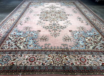 8'4" x 11'10'' Hand-Knotted 100% Wool Pile Romany Area Rug