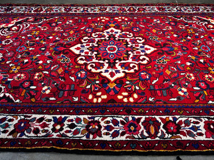 5'7" x 10' Hand-Knotted 100% Wool Pile Bakhtiare Area Rug