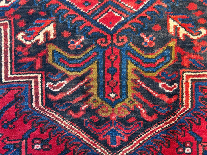 7'9"x11'2" Hand-Knotted 100% Wool Pile Herize Rug