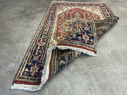 3’x4’9" Hand-Knotted 100% Wool Indoserapi Area Rug - Carpet