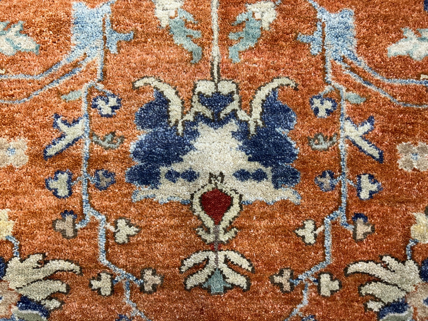 9'x12' Hand-Knotted 100%  Wool Pile IndoSerapi Rug
