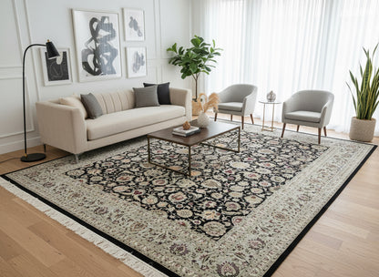 9'x12' Hand-Knotted 100% Wool Pile Sinopersian Carpet - Area Rug