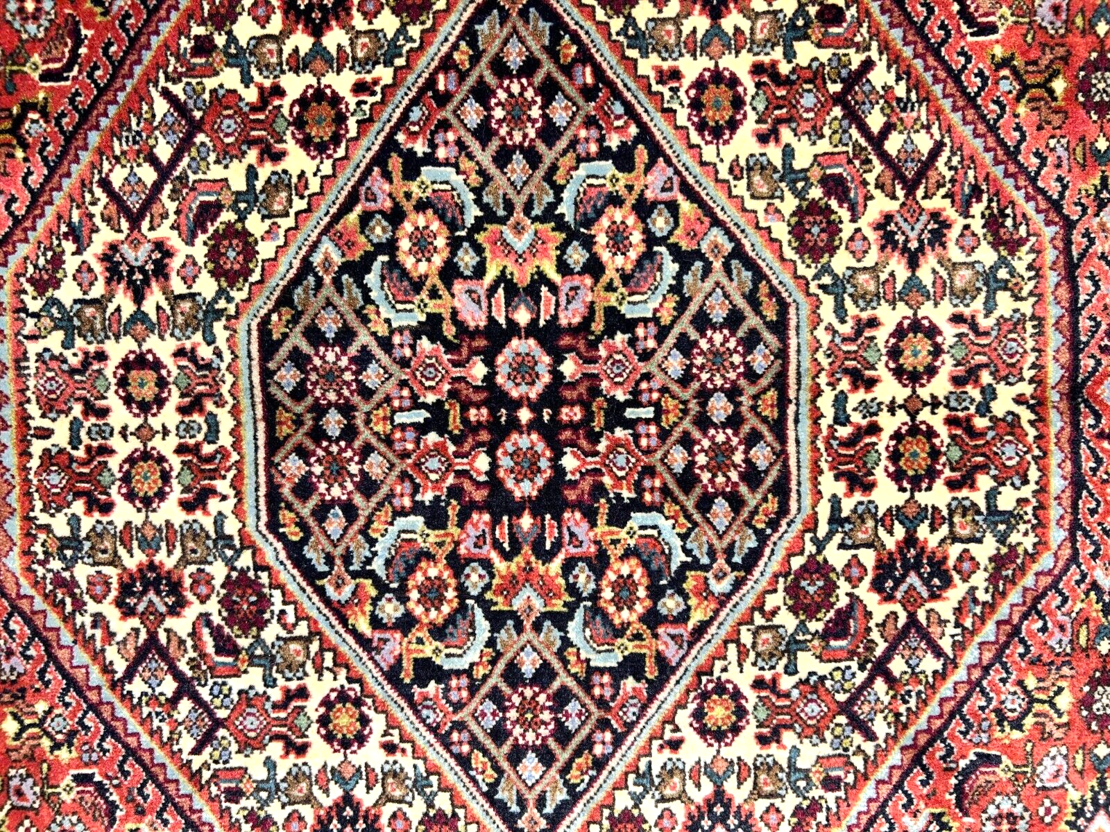 3'8"x5'8" Hand-Knotted 100% Wool Bidjare Carpet - Area Rug