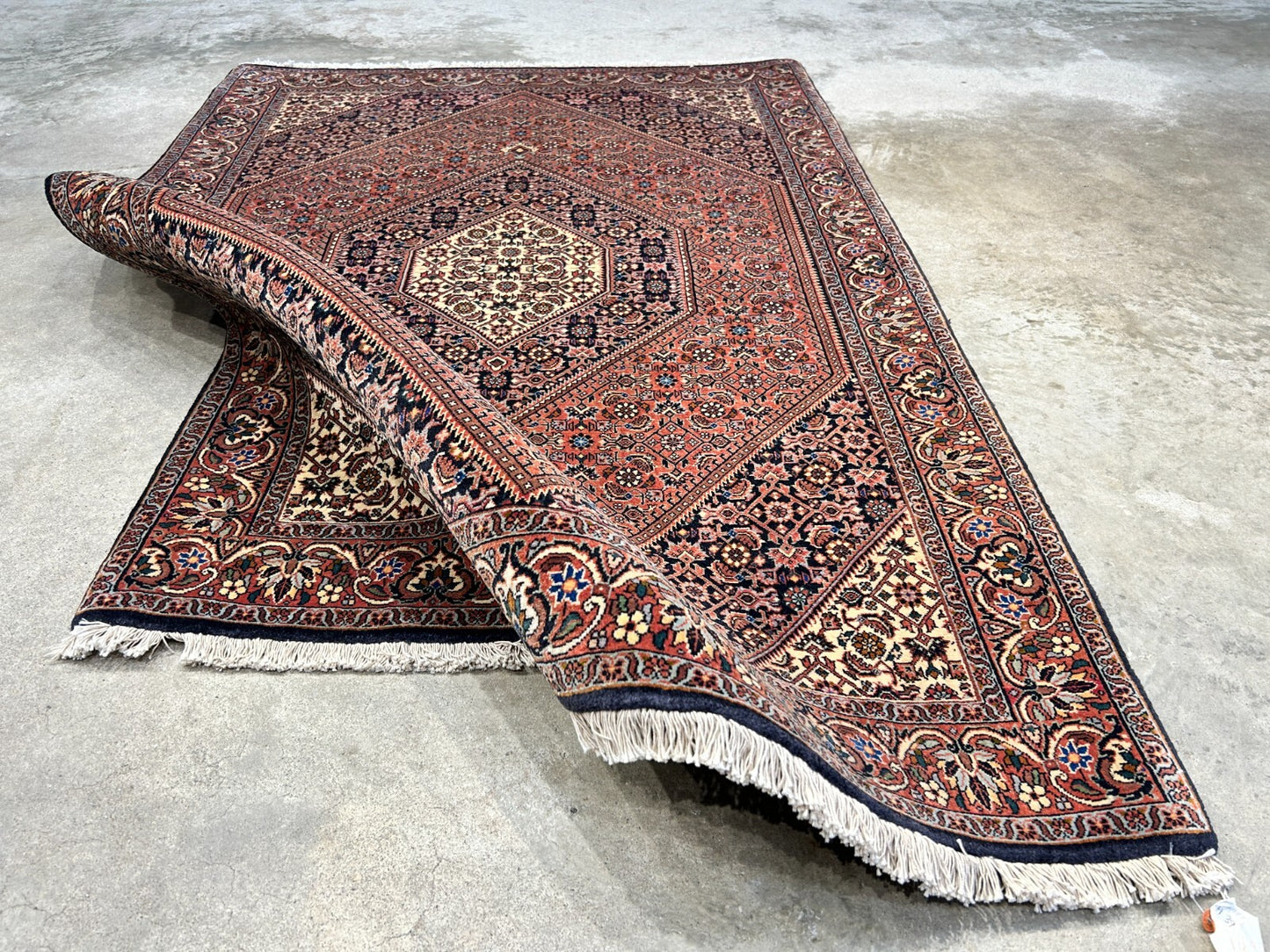 3'8"x5'6" Hand-Knotted 100% Wool Bidjare Carpet - Area Rug