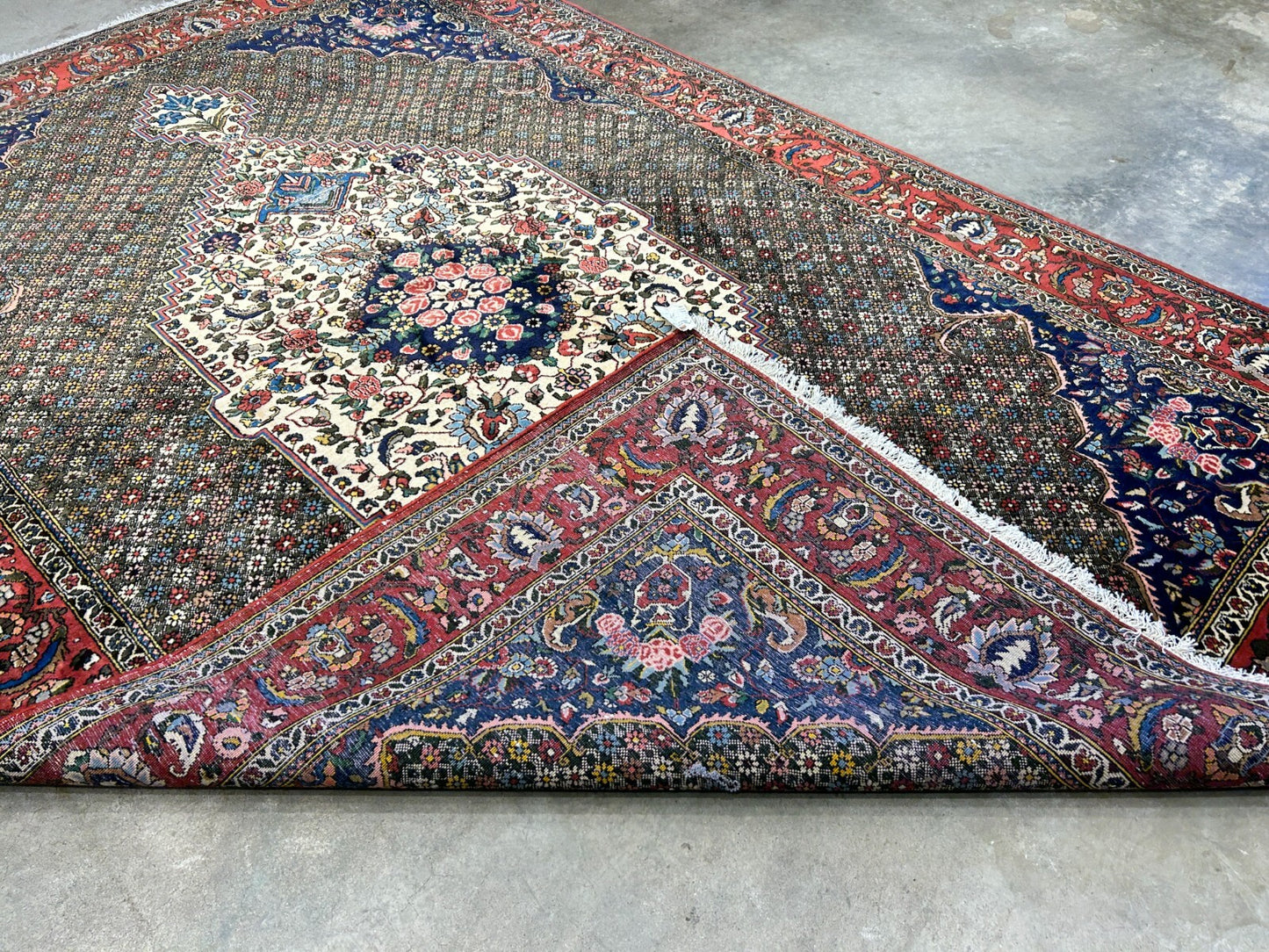 6'6"x10'0" Hand-Knotted 100% Wool Pile Bakhtiarie Carpet - Area Rug