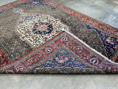 6'6"x10'0" Hand-Knotted 100% Wool Pile Bakhtiarie Carpet - Area Rug