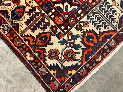 10'3"x12'2" Hand-Knotted 100% Wool Pile Bakhtiarie Rug