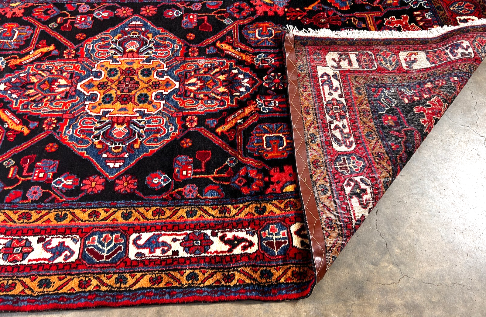 5'0" x 10'3'' Hand-Knotted 100% Lamb Wool Pile Nahavande Area Rug