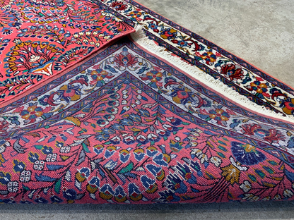 3'6"x5'2'' Hand-Knotted 100% Wool Pile Sarouke Area Rug