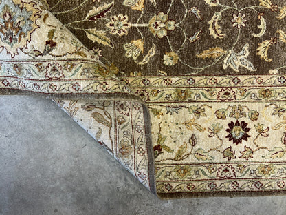 9'x12' Hand-Knotted 100% Wool Pile Agra Rug