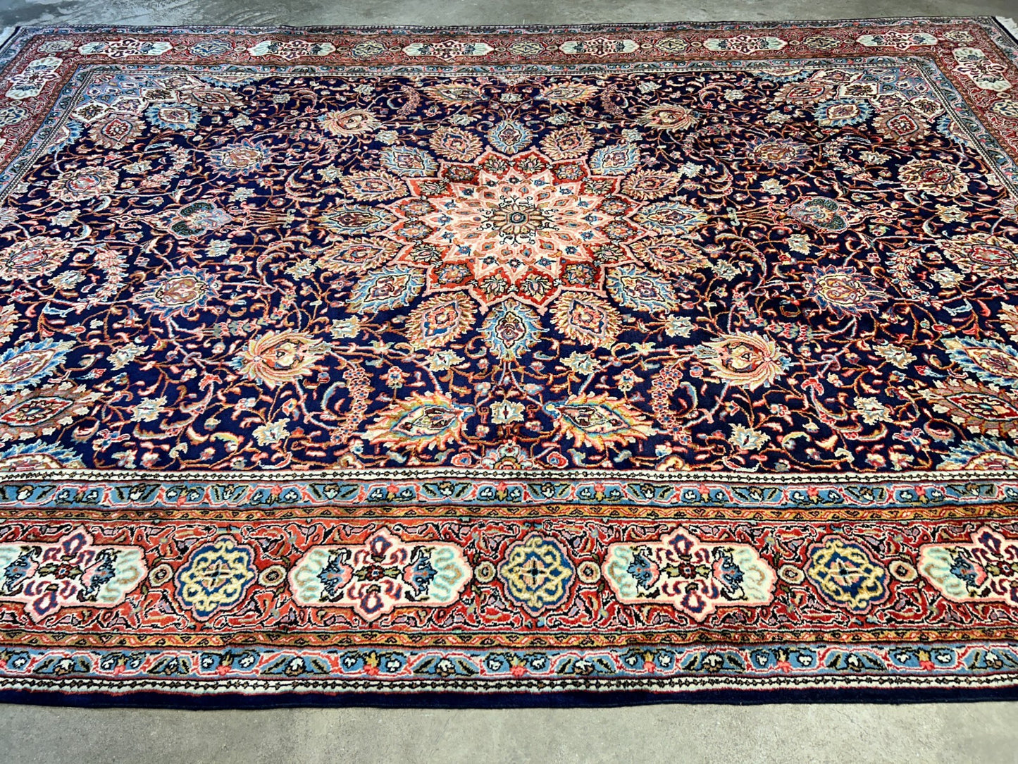 8'8"x12'6" Hand-Knotted 100% Wool Pile Kashmare Rug