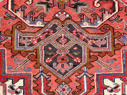 8'9"x11'4" Hand-Knotted 100% Wool Pile Herize Rug