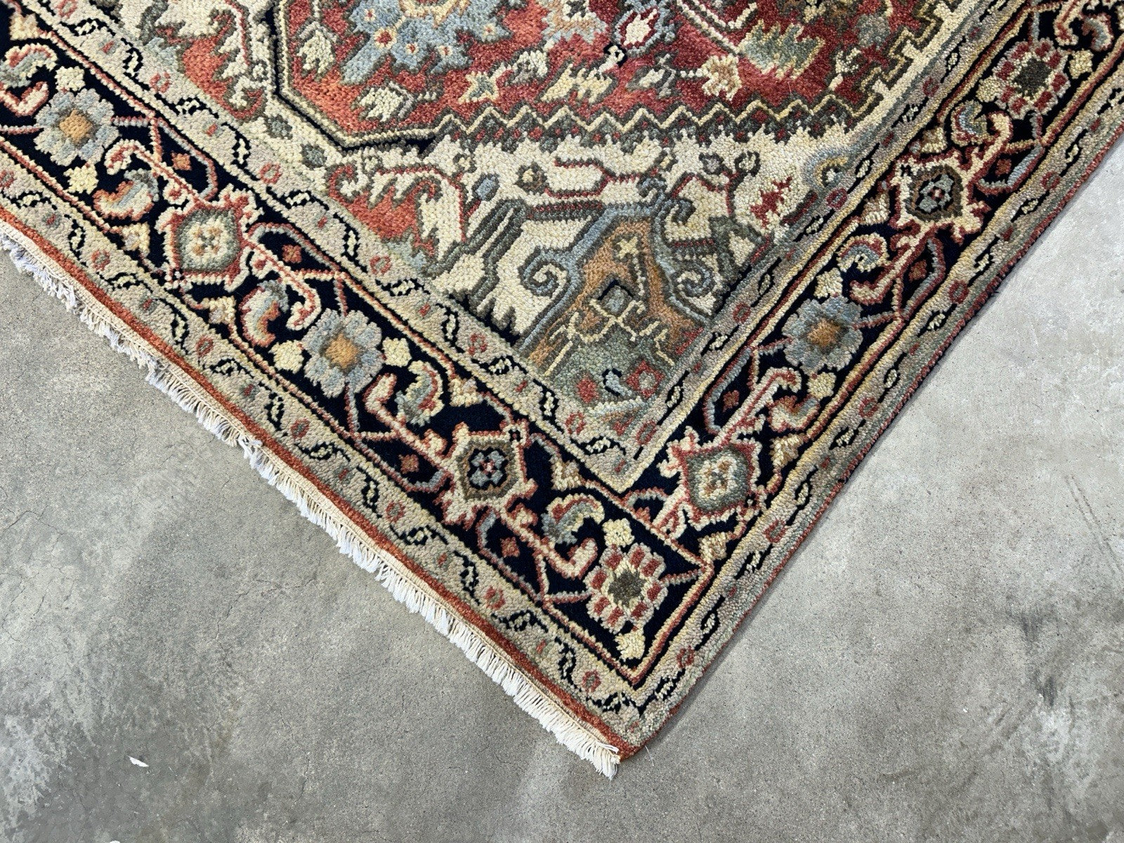 4’1”x6’1” Hand-Knotted 100% Wool Indoserapi Area Rug - Carpet