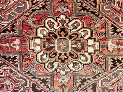 9'x11'9" Hand-Knotted 100% Wool Pile Herize Rug