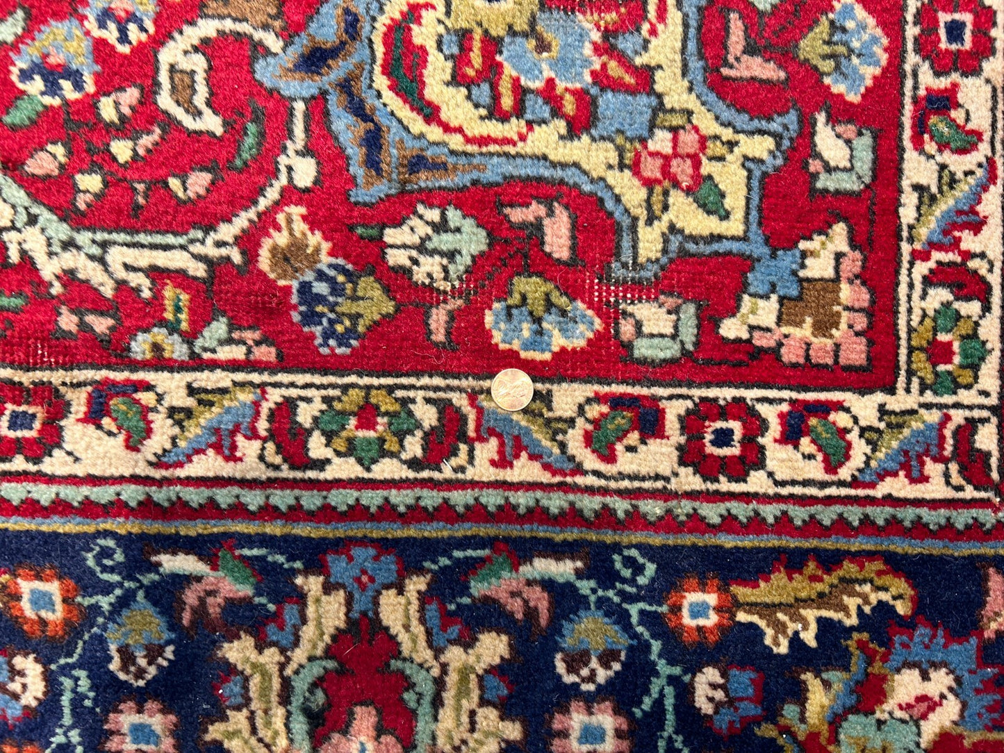 6'7"x9'9" Antique Hand-Knotted Wool Oriental Rug - Area Carpet