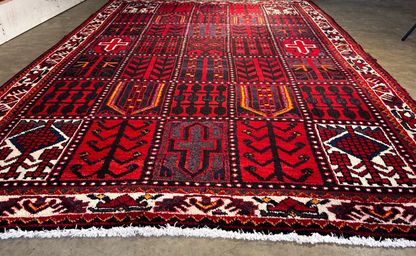 5'5" x 7'6'' Hand-Knotted 100% Wool Pile Bakhtiare Area Rug