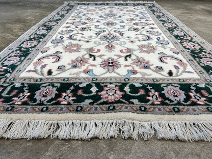 2'1"x5'1" Hand-Knotted 100% Wool Pile All-Over Area Rug