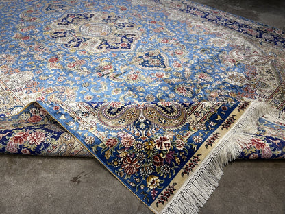 6'x9' Exquisite Hand-Knotted 100% Silk Oriental Rug