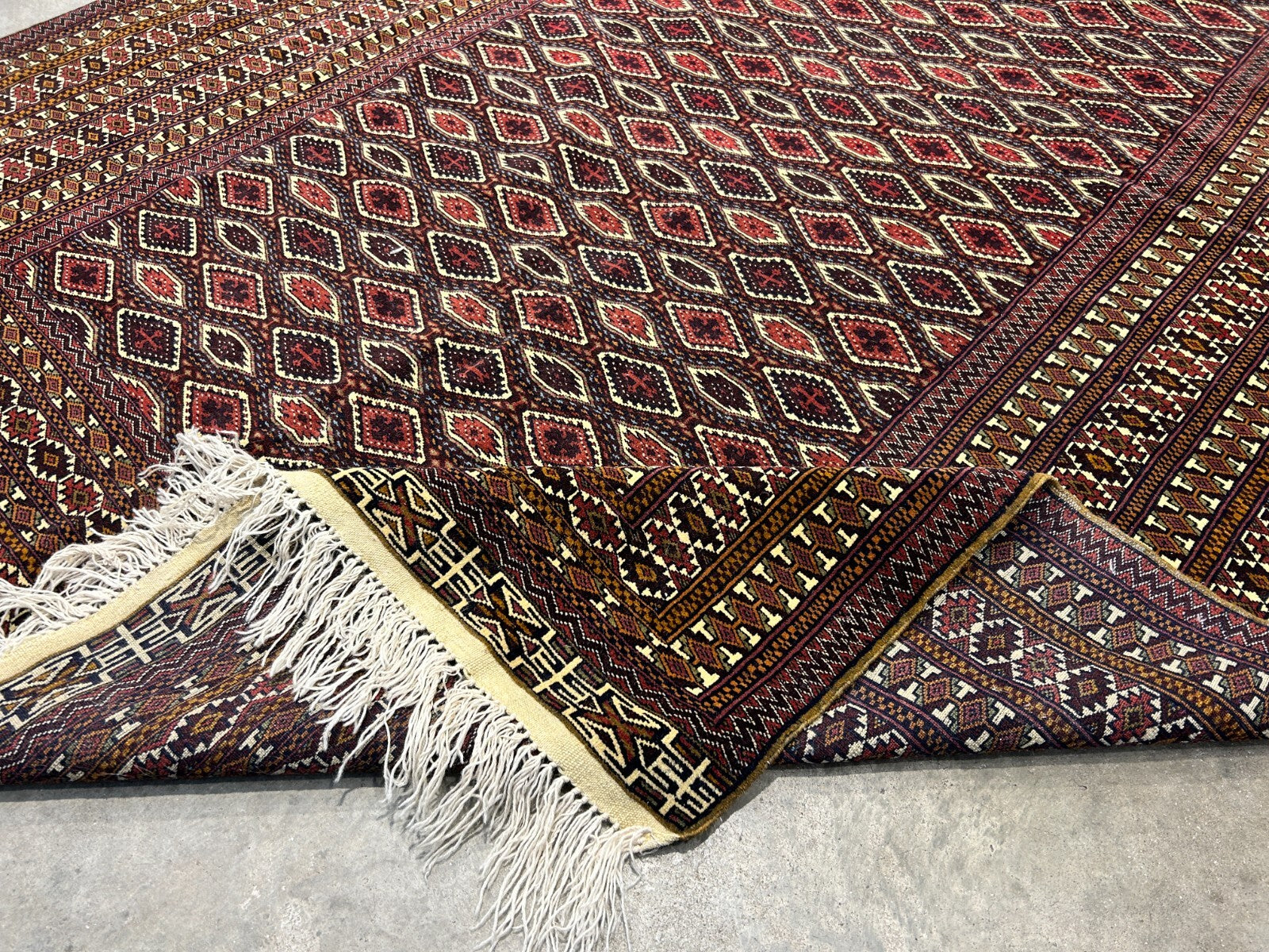 6'3"x9'2" Hand-Knotted 100% Wool Carpet - Bokhara Area Rug