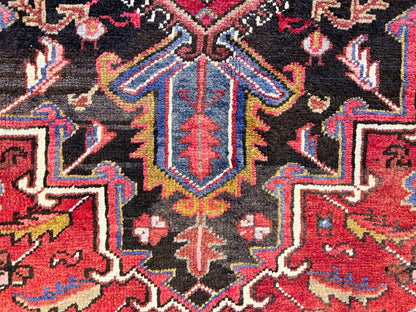 8'3"x11'5" Hand-Knotted 100% Wool Pile Herize Rug