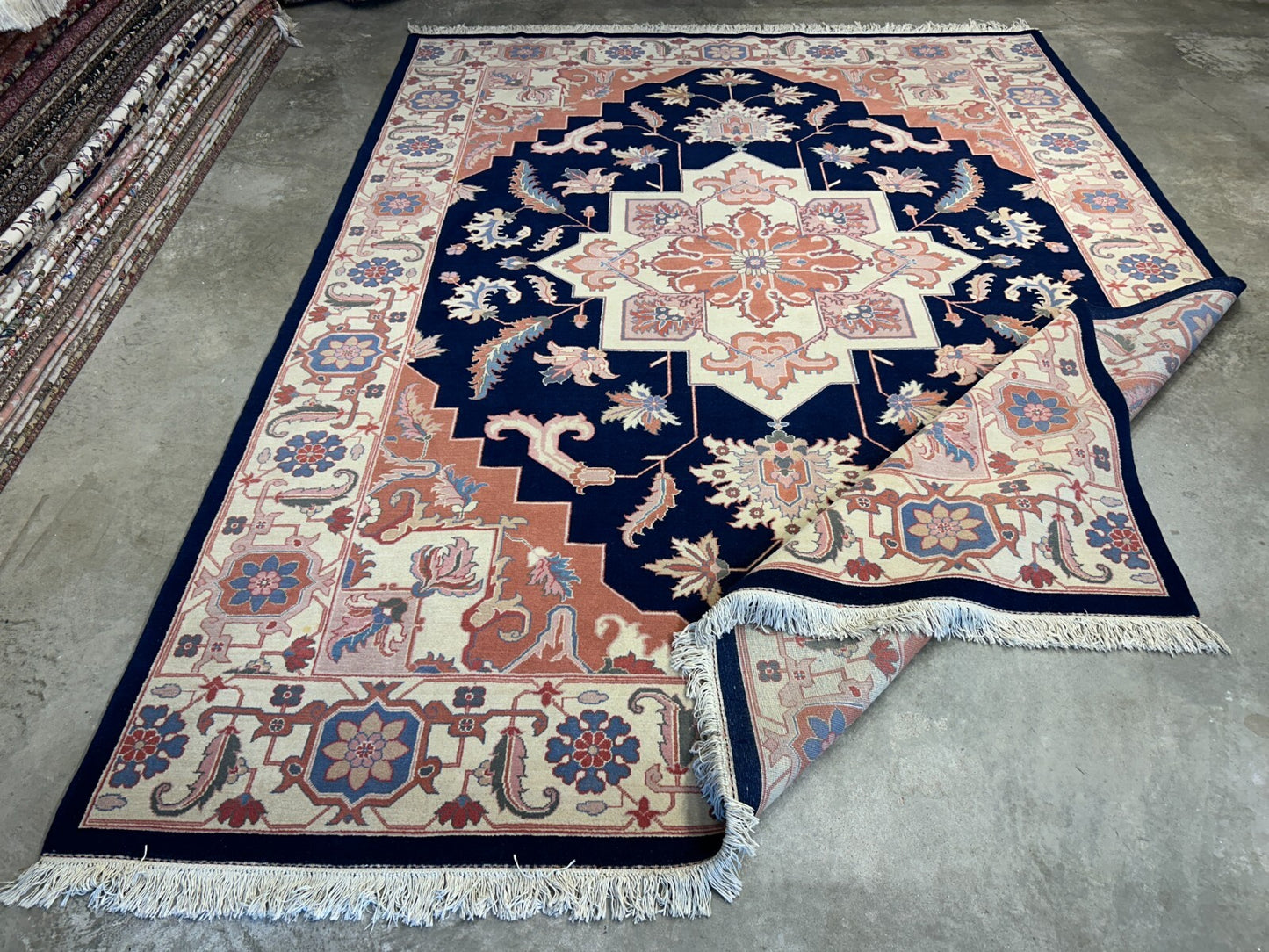 8'10"x11'11" Hand-Knotted 100% Wool Pile IndoHeriz Rug
