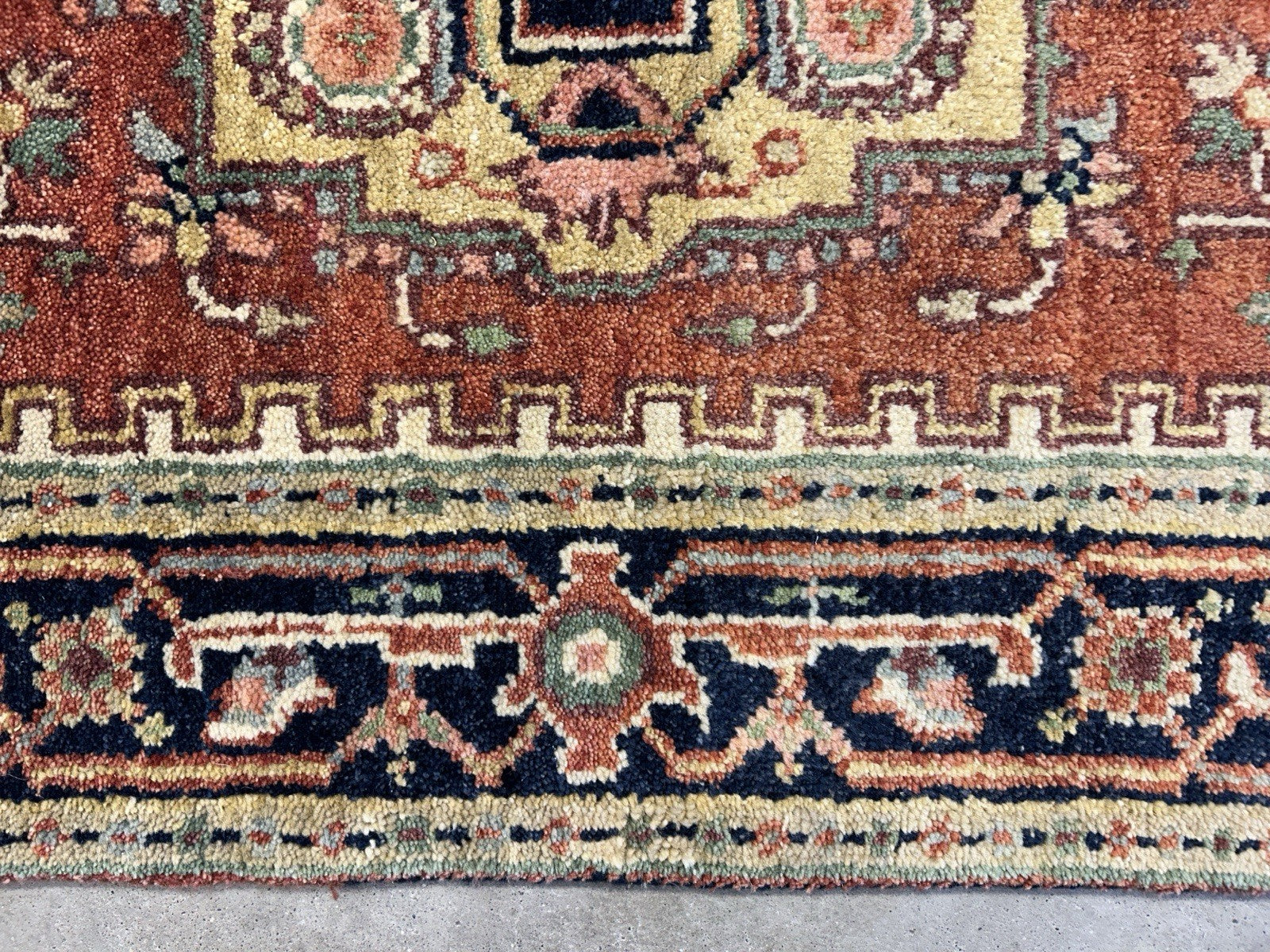 3’x5’1” Hand-Knotted 100% Wool Indoserapi Area Rug - Carpet