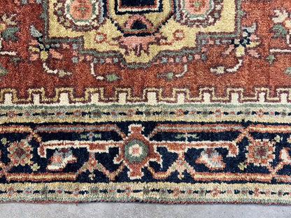 3’x5’1” Hand-Knotted 100% Wool Indoserapi Area Rug - Carpet