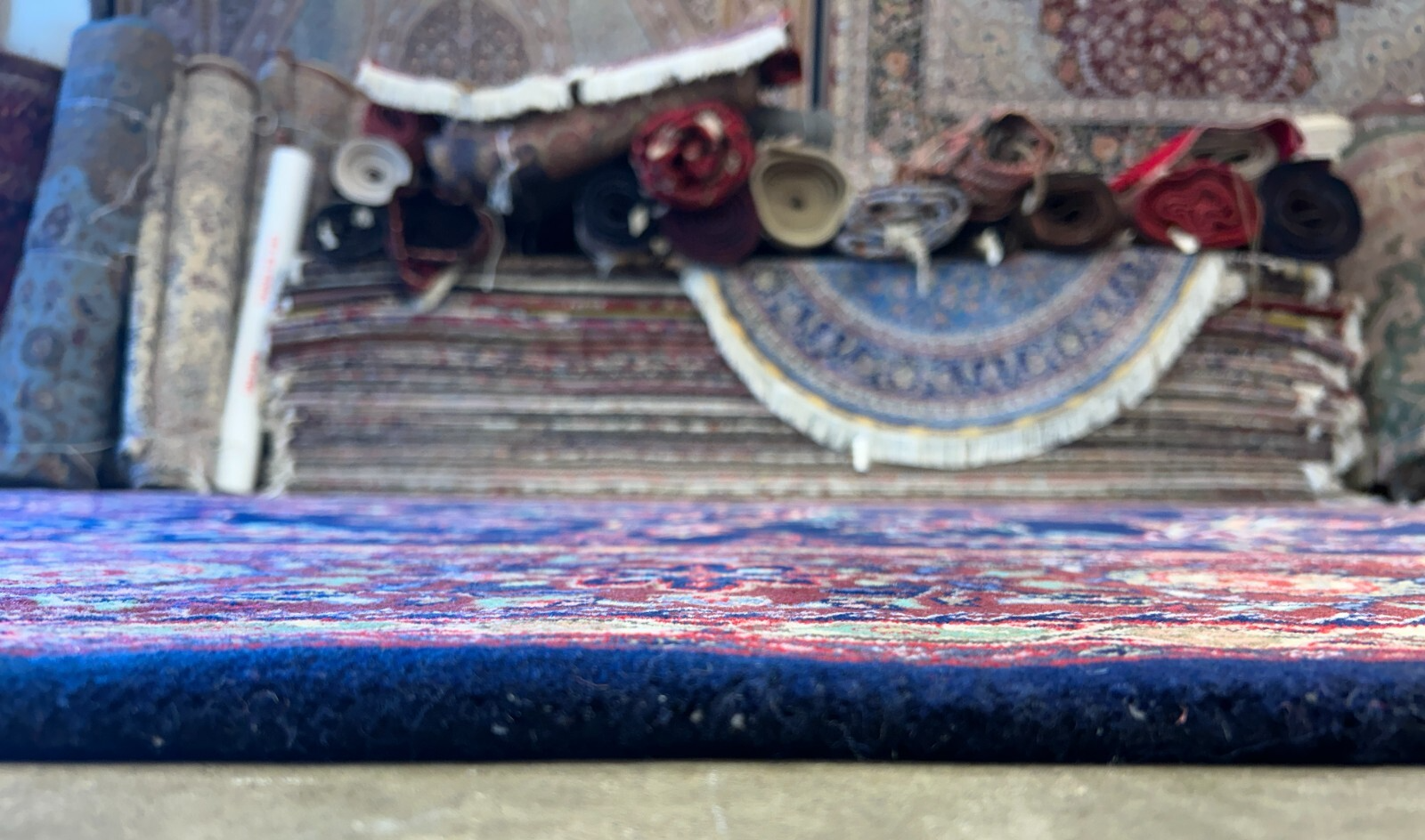 8'9"x12'1" Hand-Knotted 100% Wool Pile IndoSarouke Rug