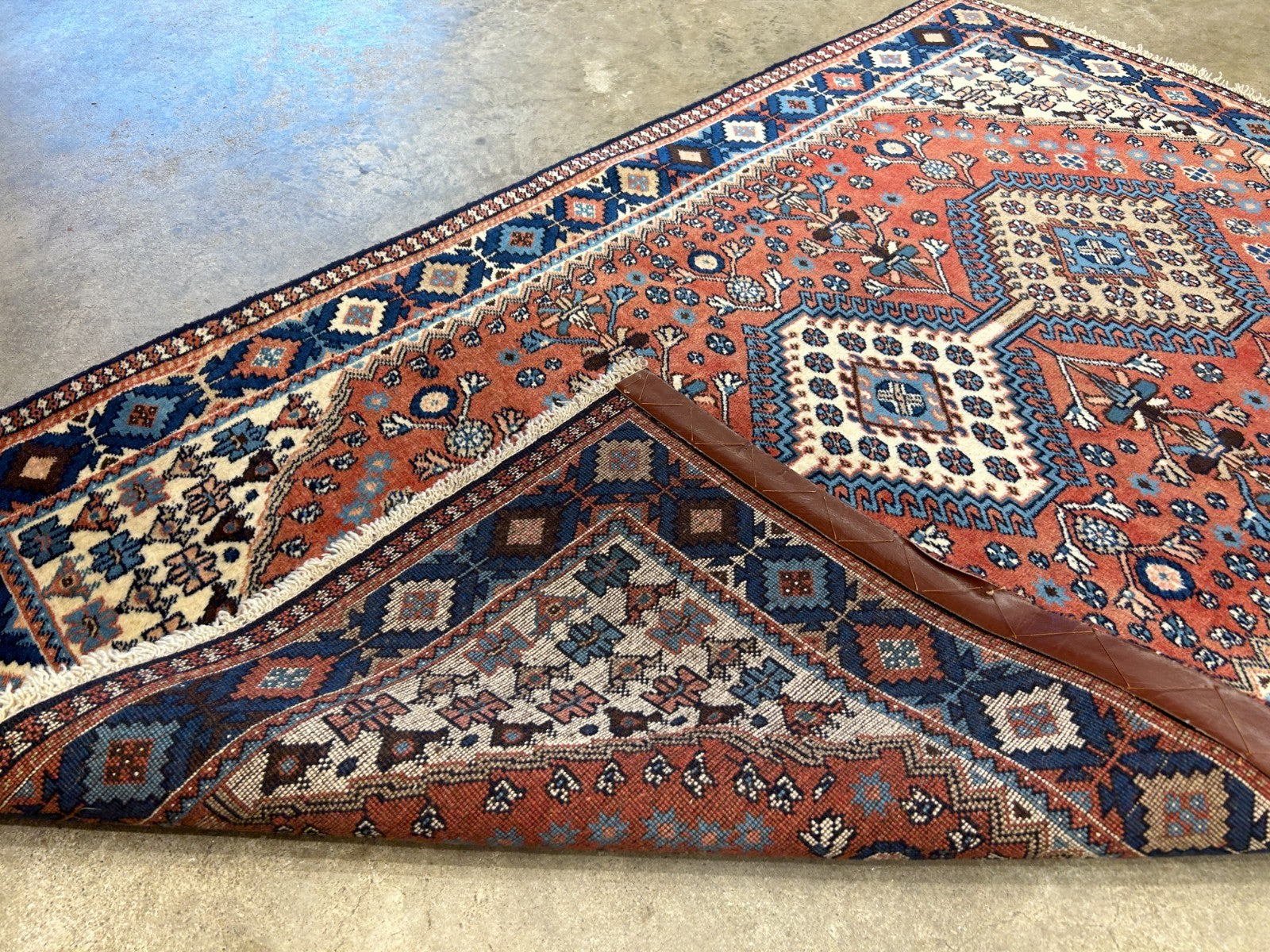 3'2"x5' Hand-Knotted 100% Wool Pile Yalamehe Rug