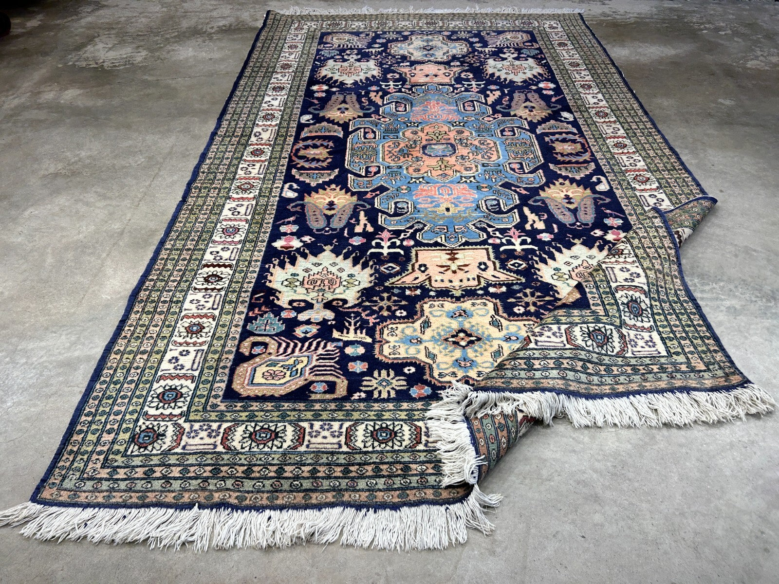 6'x9'10" Hand-Knotted 100% Wool Pile Ardabile Carpet - Area Rug