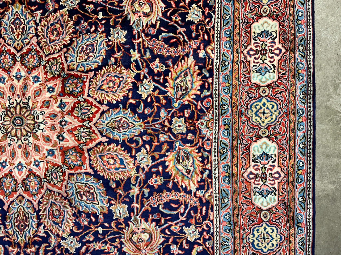 8'8"x12'6" Hand-Knotted 100% Wool Pile Kashmare Rug