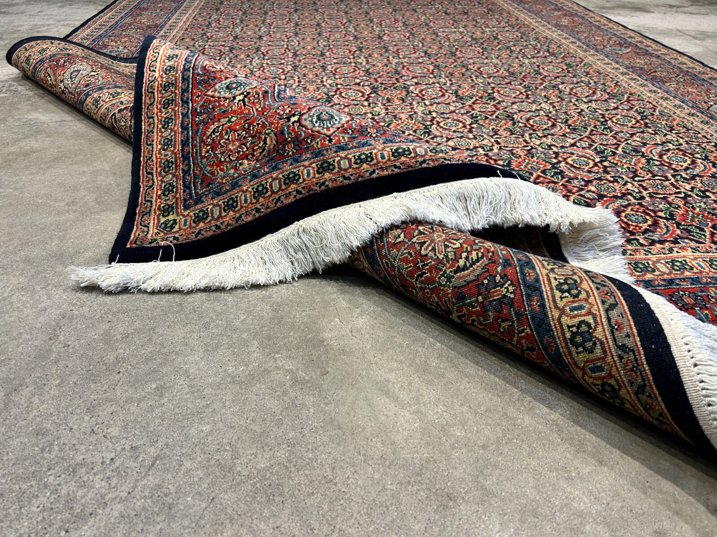 6'x9'2" Hand-Knotted 100% Wool Pile Herati Carpet - Area Rug