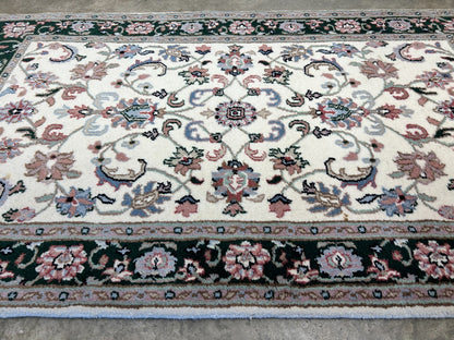 2'1"x5'1" Hand-Knotted 100% Wool Pile All-Over Area Rug
