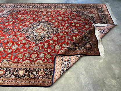 6'10"x9'9" Exquisite Hand-Knotted 100% Silk Kashane Rug