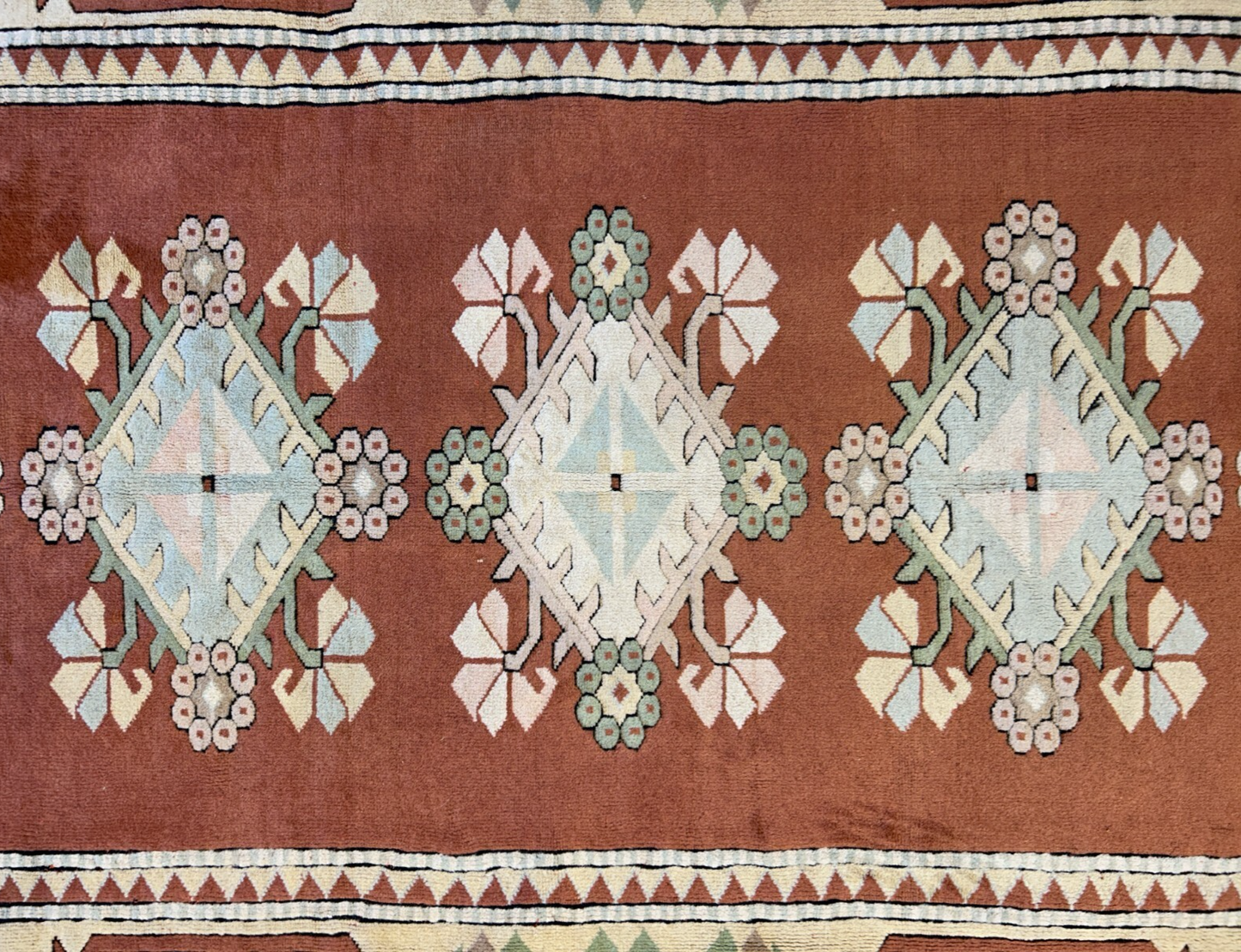 8'10"x11'8" Hand-Knotted 100%  Wool Pile Kazak Rug