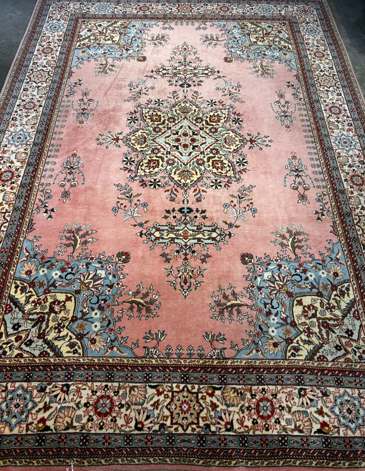 8'4" x 11'10'' Hand-Knotted 100% Wool Pile Romany Area Rug