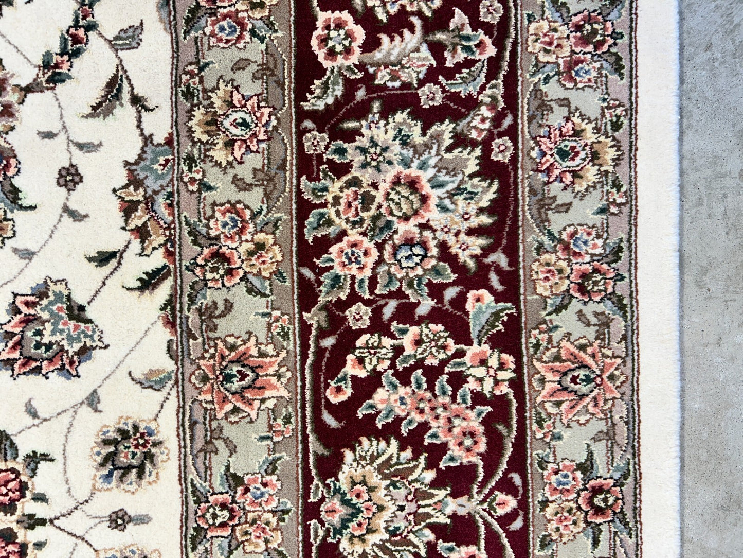 9'x12' Hand-Knotted Wool & Silk Pile Sinopersian Carpet - Area Rug