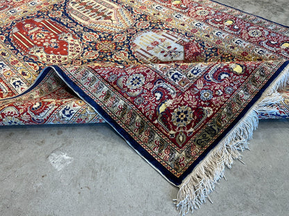 3'x4'5" Exquisite Fine Hand-Knotted 100% Silk Hereke Area Rug