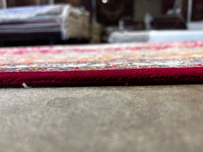 8'x11'7" Extra-Fine 70 Line Silk Foundation Hand-Knotted Wool & Silk Tabrize Rug