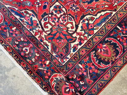 8'2"x11'6" Hand-Knotted 100% Wool Pile Herize Rug