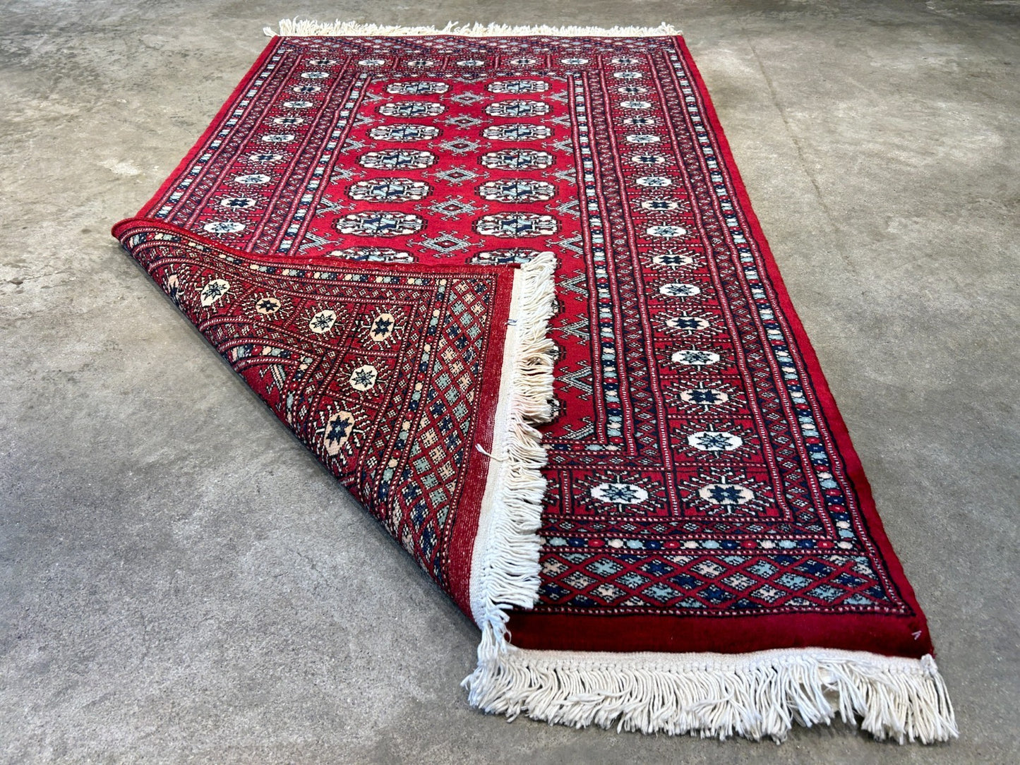 3'x5' Hand-Knotted 100% Wool Pile Bokhara Rug